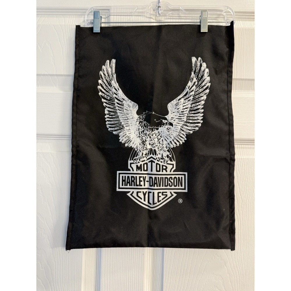 Harley Davidson Fabric Storage Bag / Eagle Bar & Shield Logo 15x20" - Picture 3 of 7